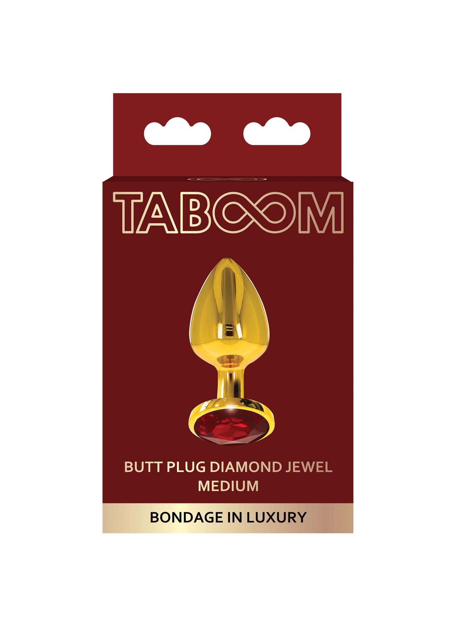 Butt plug with diamand jewel m